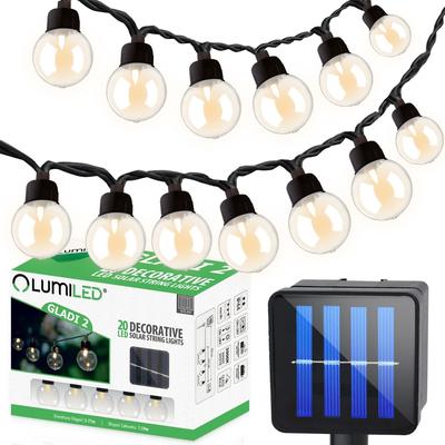 Solar Garden Garland 20X Led Decorative Balls 7.5M Warm 3000K Gladi2