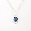 Natural London Blue Topaz Gemstone 925 Sterling Silver Jewelry Handmade Pendant PP-6-7