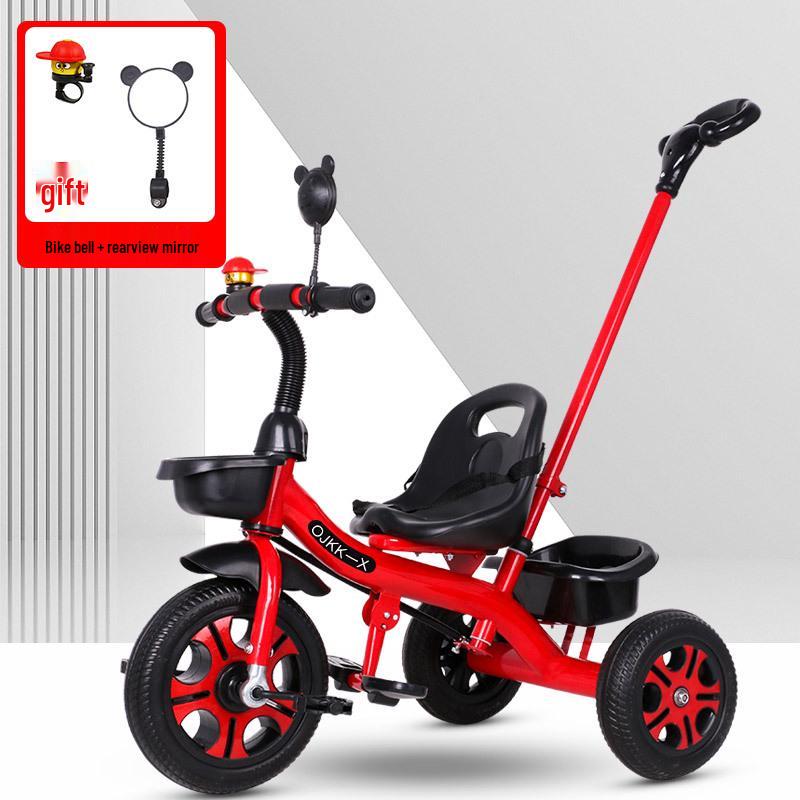 Large Size Tricycle for Kids 1-6 Years - Convertible Baby Stroller & Pedal Bicycle for Kindergarten