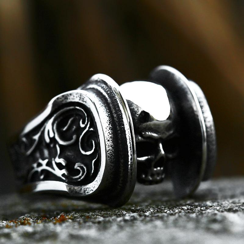 Multi Style Gothic Skull Rings for Men's Punk Hip Hop 316L Stainless Steel Ring Biker Talisman Retro Jewelry Gift Dropshipping