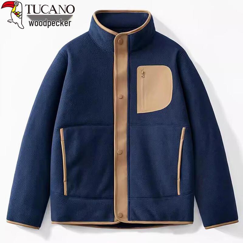 Унисекс Зимняя Плюшевая Флисовая Куртка M