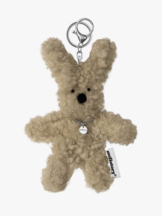 

mellotory buckle rabbit keychain (brown) brown
