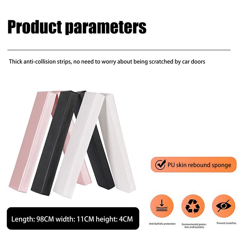 98X11X4 ס"מ מגן דלת לרכב מגנטי מתקפל בסגנון מחובר מגן קצה צד גוף פסים דקורטיביים להגנה מפני שריטות