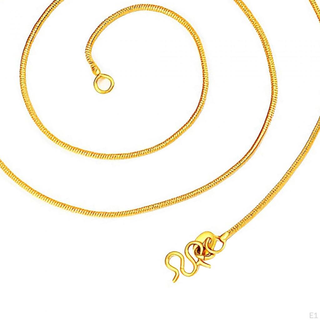Snake Bone Necklace Choker Minimalist Durable Long Chain for Women