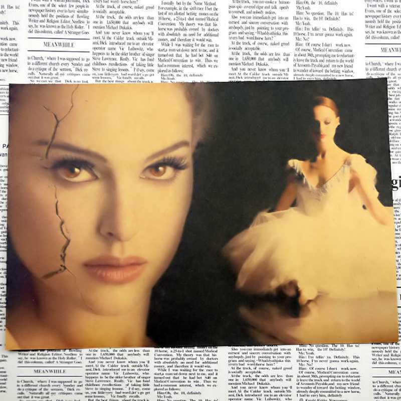 

Free Shipping Black Swan Retro Movie Poster for Living Room or Bar Yellow Kraft Paper (No Glue) 30X42 cm