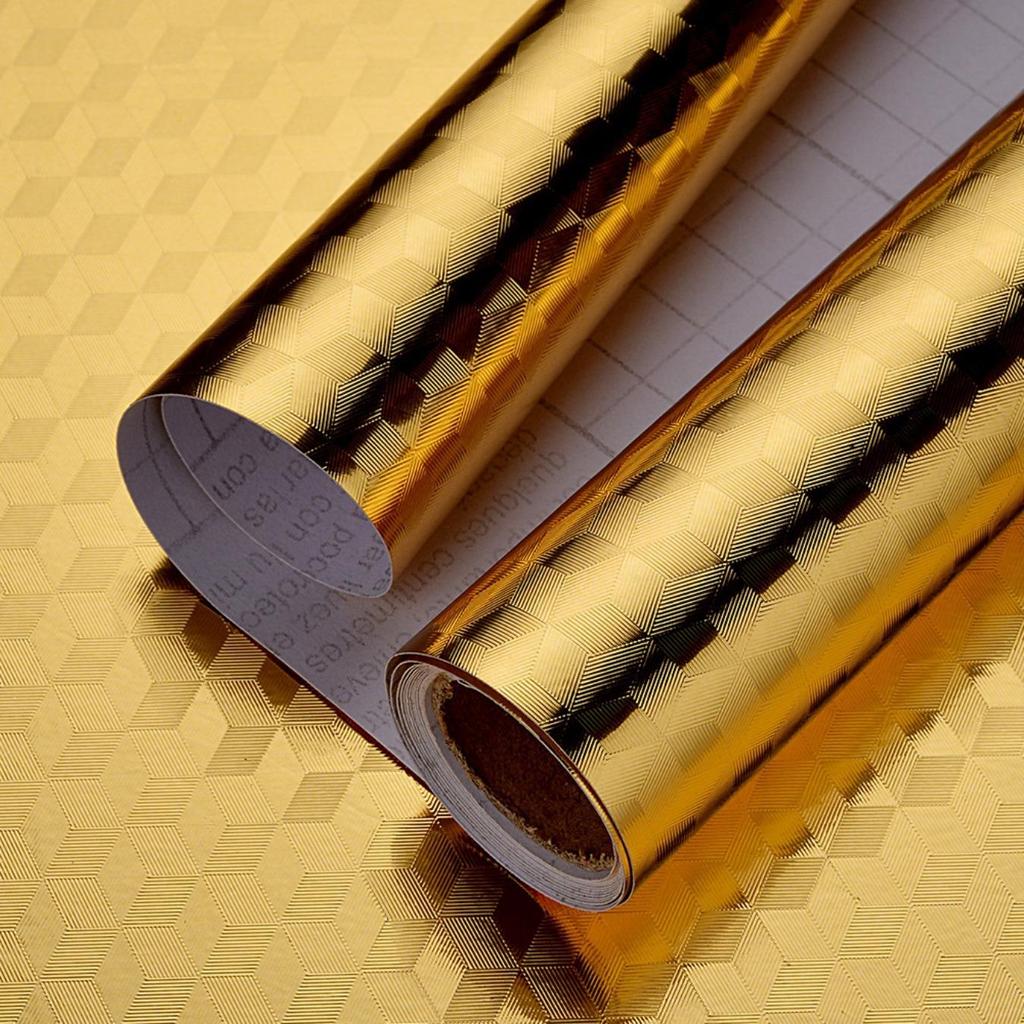 Aluminiumfolie Papier Küche Ölbeständige Folie Herd Wasserdicht Feuchtigkeitsbeständig Selbstklebende Tapete Arbeitsplatte Schrank Renovierung Fliesenaufkleber