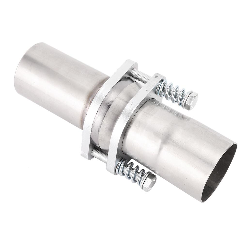 Universal 2.5in Steel Quick Fix Exhaust Spring Bolt Flange Repair Pipe Kit