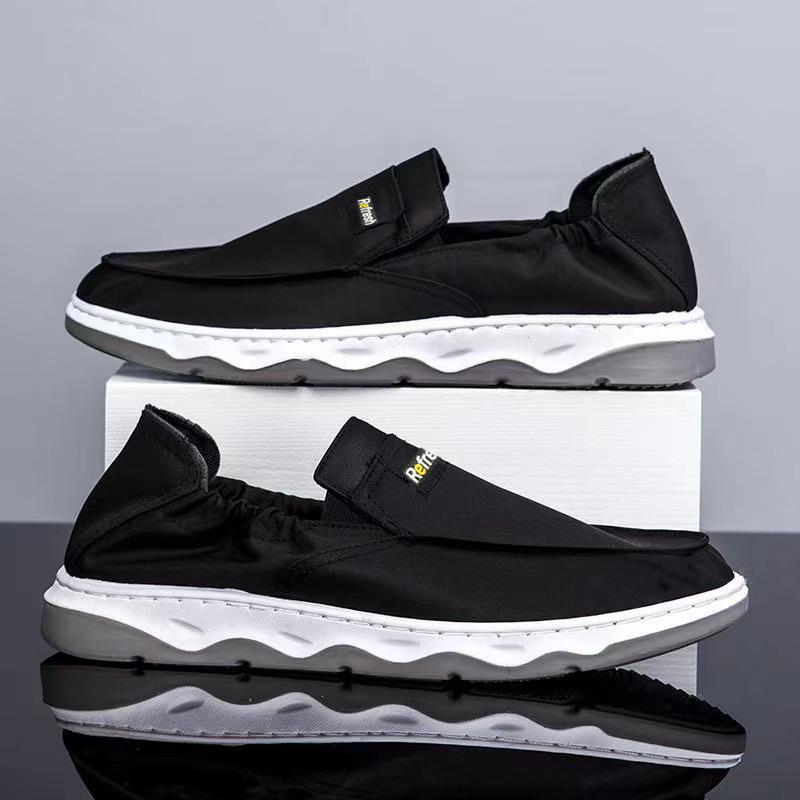 Herren Freizeitschuhe Slipper Canvas Slipper Bequeme Walking Flats für Herren Rutschfeste Weiche Sneaker Sommer Slipper