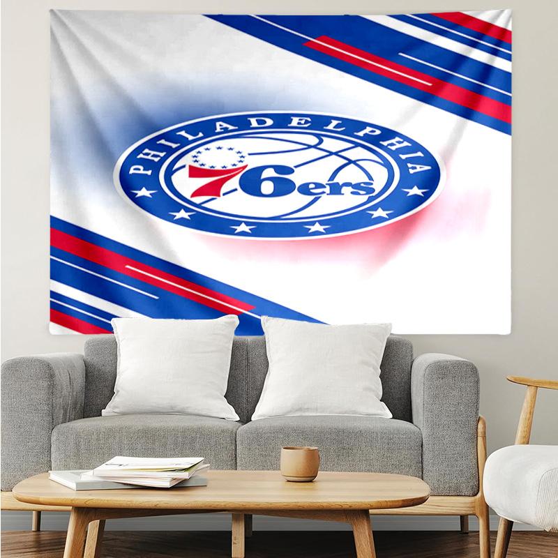 Philadelphia Basketball Team Quick-Dry Tapestry Hanging for Bedroom,Livingroom, Playroom,Decor Art Room Wall Tapestry Holiday and Birthday Gifts