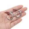 Creative Squid Tail Stud Earrings Exquisite Retro Silver Plated Octopus Tentacles Earrings All-match for Street Shoo