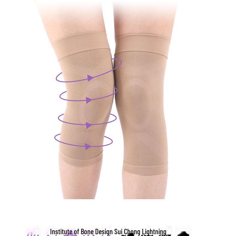 Genouillères de compression antidérapantes unisexes: Soutien élastique des articulations et chaleur pour un style de vie actif