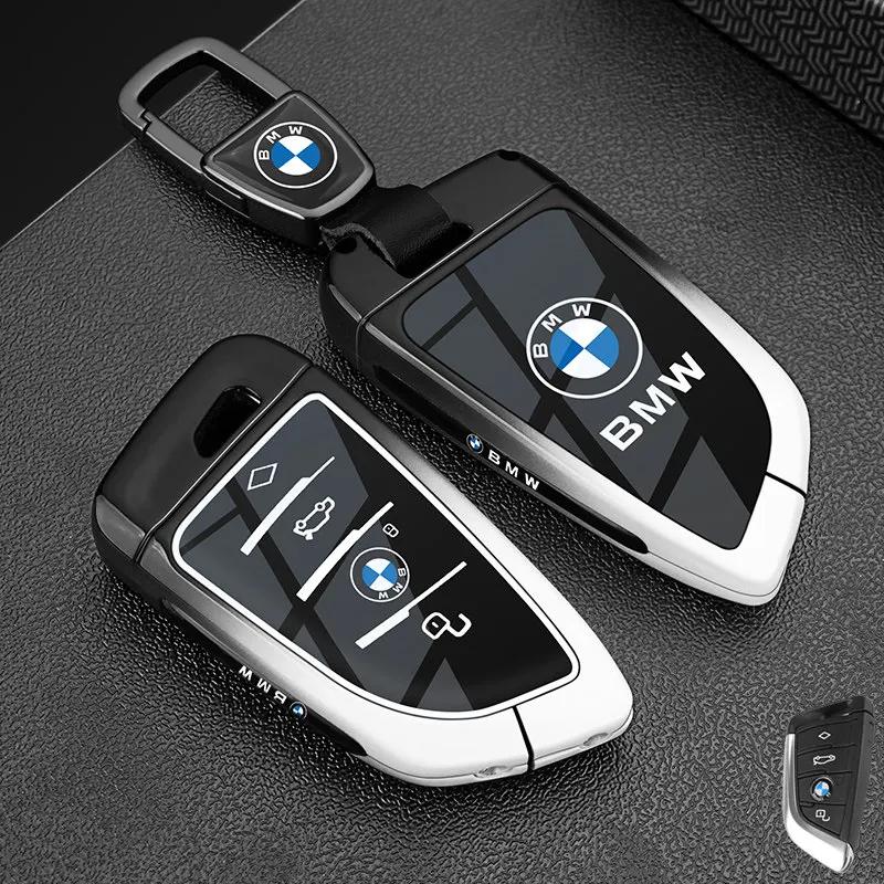 Metal NFC Car Card Key Cover Fob Case Shell for BMW 1 3 New 5 7 8 Series X1 X3 X5 X6 X7 F30 G20 F34 F31 G30 G01 F15 I3 M4 535le LVAXC1