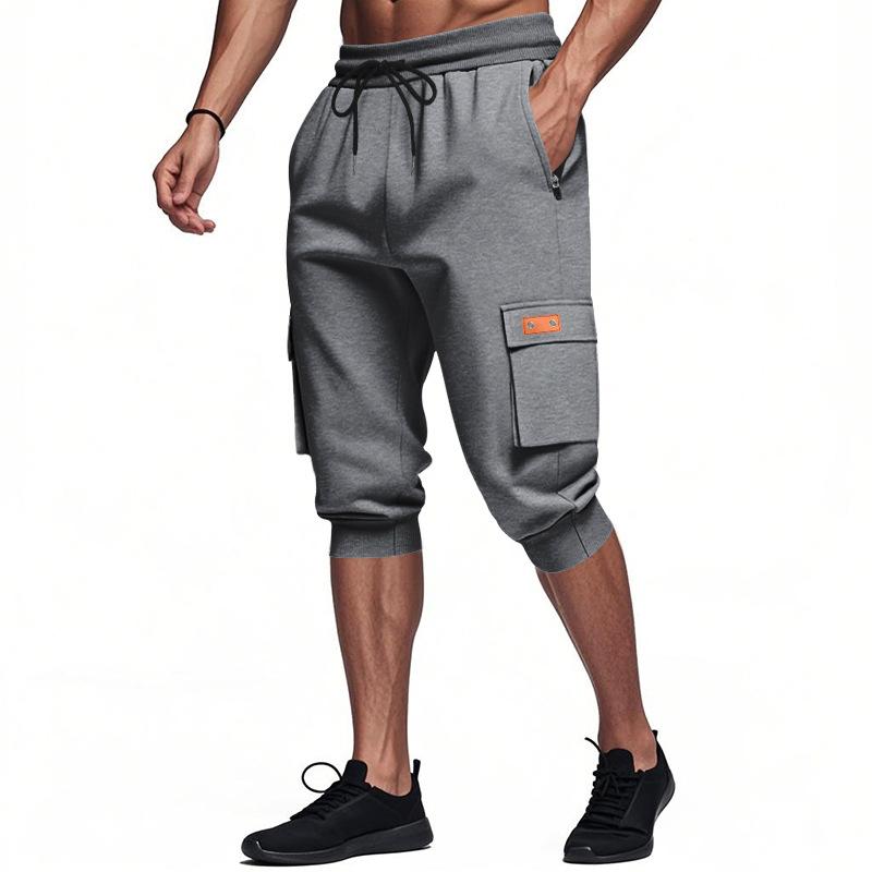 

Летние укороченные повседневные брюки Simple Hop Leg Casual Брюки для мужчин S темно серый