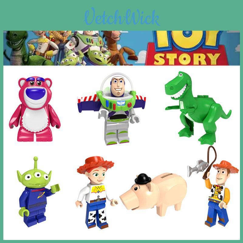 Toy Story Stavebnice Plastové Hračky Postavičky Pro Děti Výška 4,5 cm