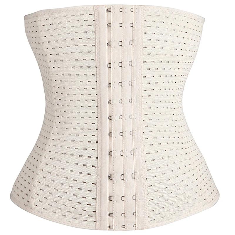 

Waist Trainer Tummy Control Body Shaper Women XS~6XL Slimming Belt Corset Abdomen Belly Fitness Compression Shapewear XS（old） бежевый