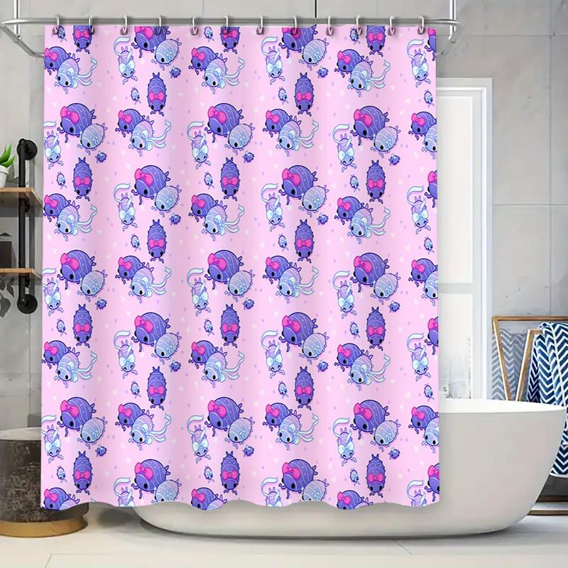 

Cute Kawaii Anime Shower Curtain Japanese Style Bathroom Decor Waterproof Fabric Backdrop Washable Home Decor Gift 90x180cm