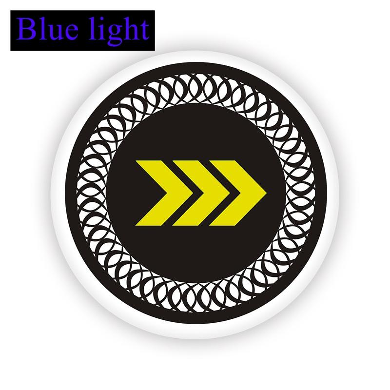 New motorcycle three-color reflective circular reflective plate, electric vehicle LED daytime running turn warning light modific