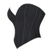 Schwarz Matt Trägerlos Sexy Hofstil Damen Top