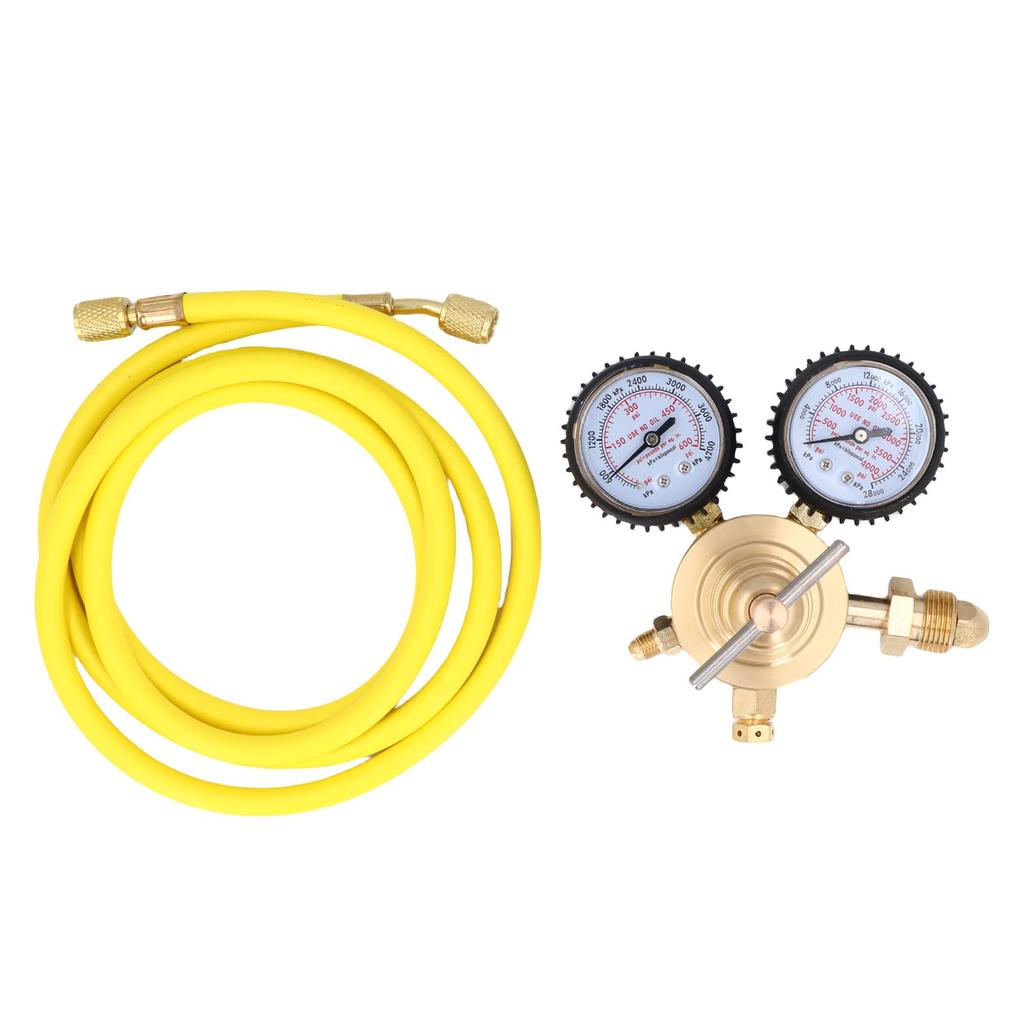 Nitrogen Regulator CGA580 Inlet 0600 PSI Output 14 Inch Male Connection Brass Nitrogen Gas