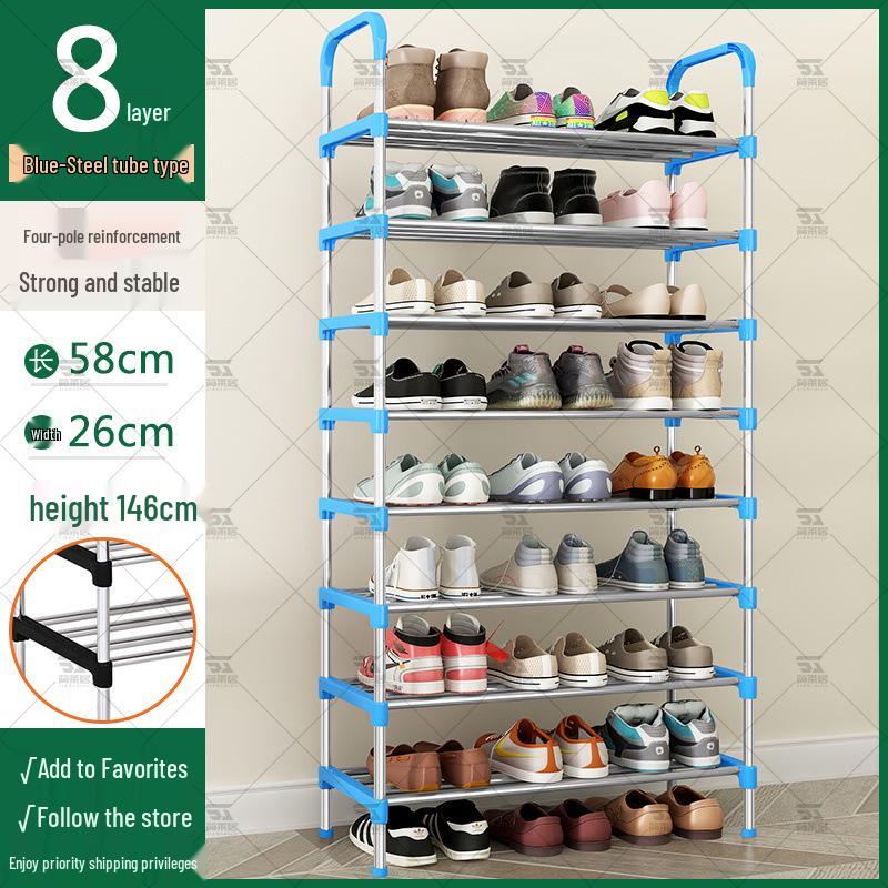 Slim Multi-Tier Shoe Rack for Entryway or Dorm