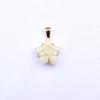 Gold-Wrapped Crystal Star Pendant Necklace, 2cm Jade Charm, Ins Style Fashion Accessory