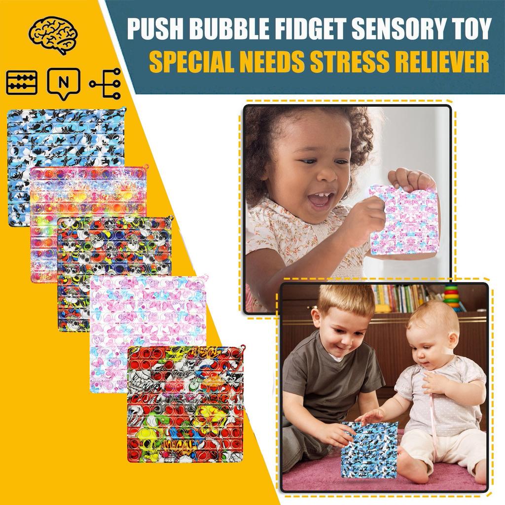 1 STK Push Bubble Sensorisk leketøy Spesielle behov Stress Reliever
