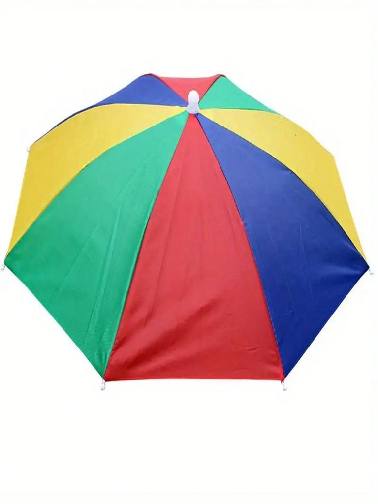 1Pc Lightweight Hat Umbrella, Outdoor Rain and Dew Umbrella, Fishing Umbrella, Elastic Hat Umbrella, Rain Hat, Sun Hat, Outdoor