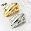 Bag Decoration for Men Arched Brooch Pin Minimalist Women, Golden Silver Alloy Lapel Clothing