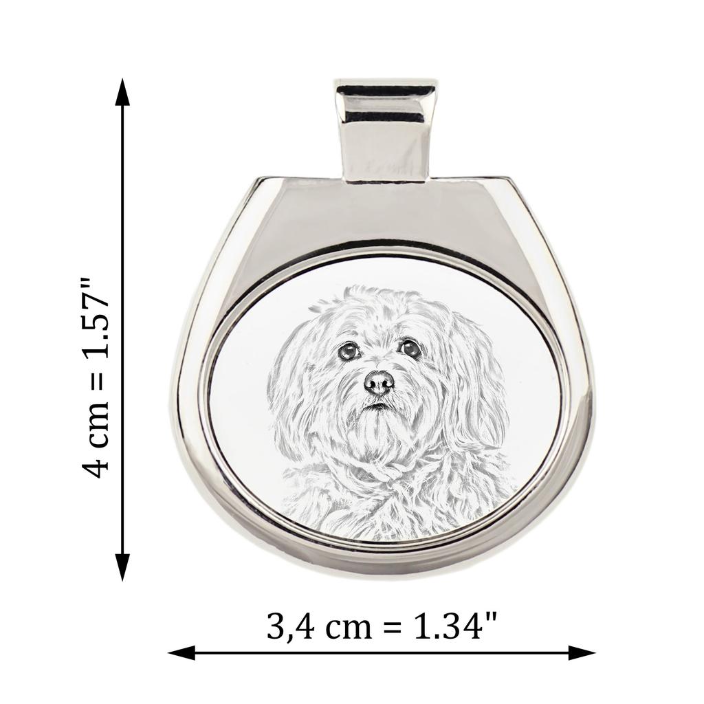 Havanese, Havanese Cuban Bichon, Bichón Havanés – Dog necklace, personalized pendant with a photo | Art-Dog