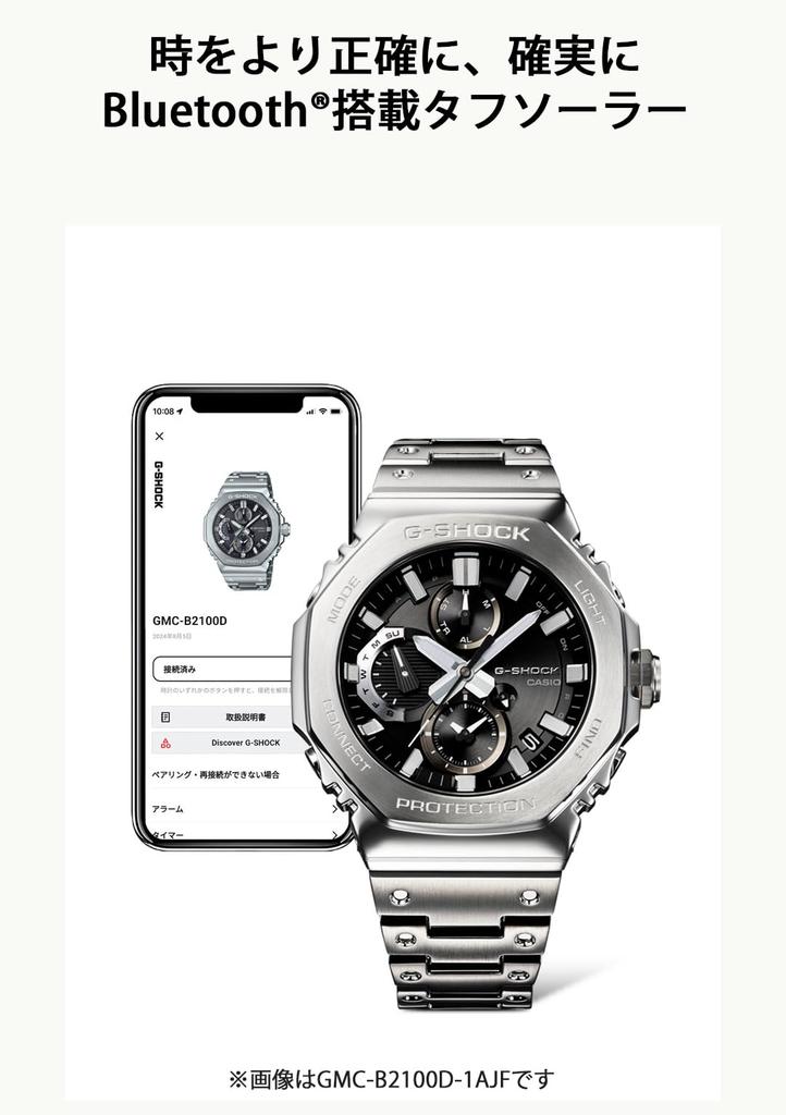 Full Metal Chronograph Bluetooth Tough Solar Silver Watch [Casio] G-Shock GMC-B2100ADS-1AJF Men's