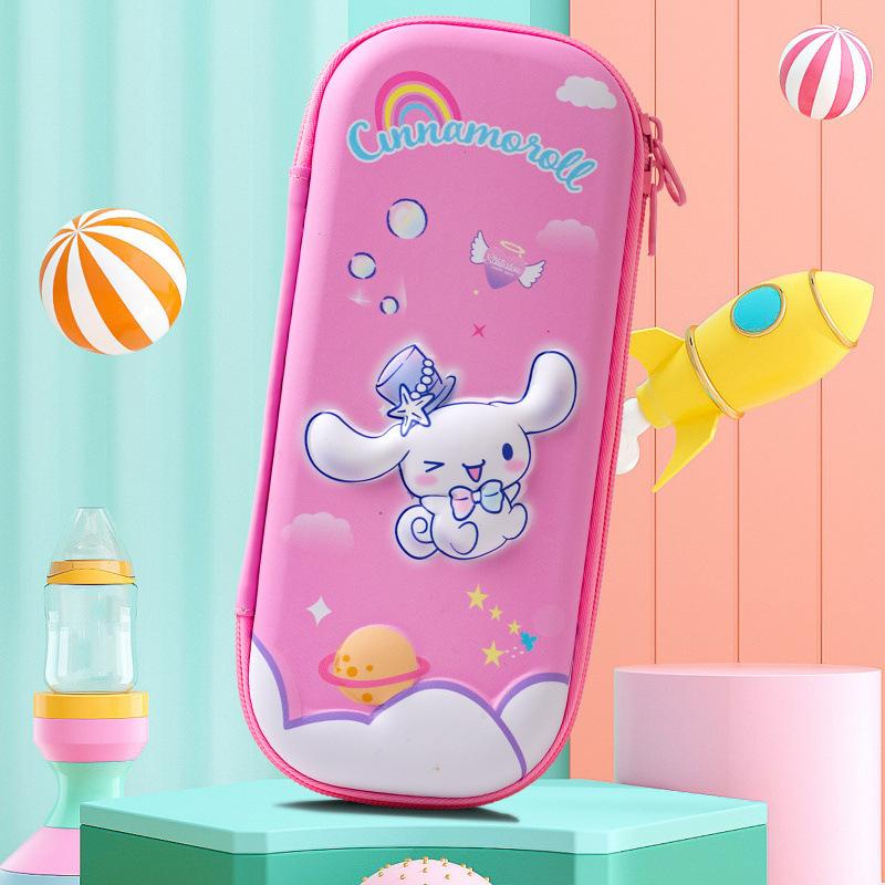 New stationery box for primary school students, cartoon pencil case, three-dimensional pencil case, anti-drop Korean version