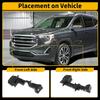 Front Bumper Bracket for GMC Terrain 2018-2021 No.84709614/84709616/84362702/84362701/GM1043144/GM1042144 Left Right Driver Passenger Side 1 Pair