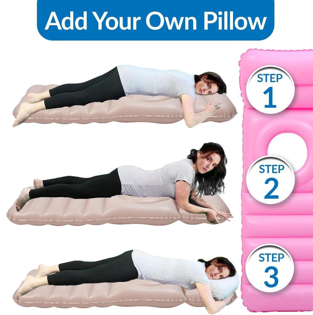 Saltea de apă gonflabilă din PVC pentru înot și yoga - Pat plutitor pentru femei însărcinate