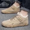 Warm Fur Men Ankle Boots Designer Comfortable Loafers Black Casual Shoes Lace Up Light Men Casual Sneakers New Tenis Masculinos