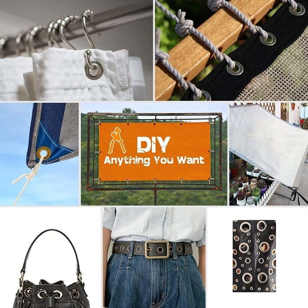 With Grommets Eyelet Setter Hand Press Hole Punch Pliers Lightweight Manual Puncher Nylon