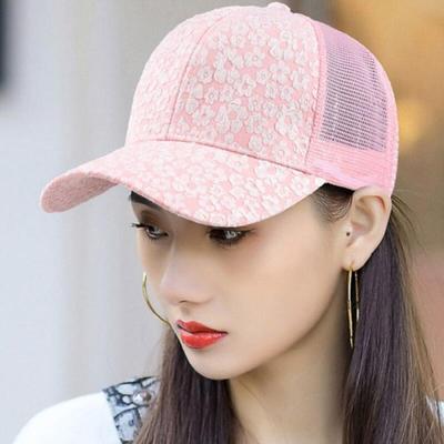 Women's Lovely Lace Floral Embroidered Baseball Cap