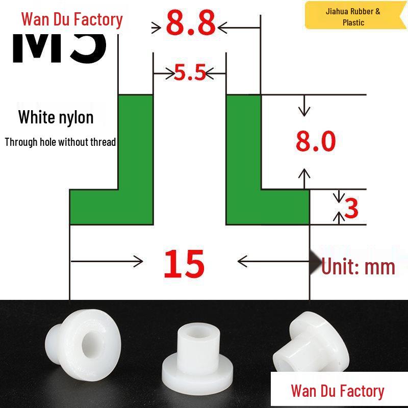 T-Shaped Nylon Insulating Bushing Spacer for M3-M35 Threads