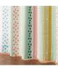 Nissen Striped Geometric Pattern Blackout Curtains with Privacy and UV Set of 4 Lace A 3 100cm Wide X 150cm Long X 4 Panels Curtains, Heat-Blocking,