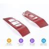 GZXinWei Inner Door Window Lift Panel for Dodge Challenger 2015-2023 Interior Cover Trim Red Carbon Fiber