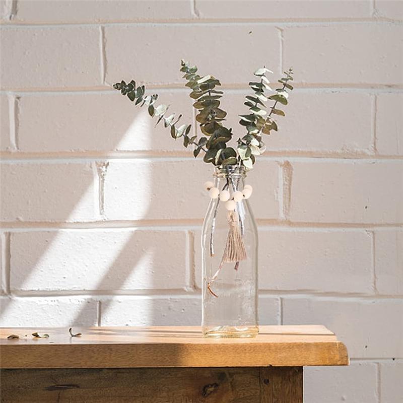M-Modern-12PCS Natural Wooden Beads Napkin Rings With Tassels Napkin Holders For Christmas Farmhouse Wedding Home Table Decor