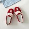 Fashion Fall New Flat Single Shoes Women's Fashion Color Block Super Light Soft Sole Front Lace-up Anti-slip Sneakers