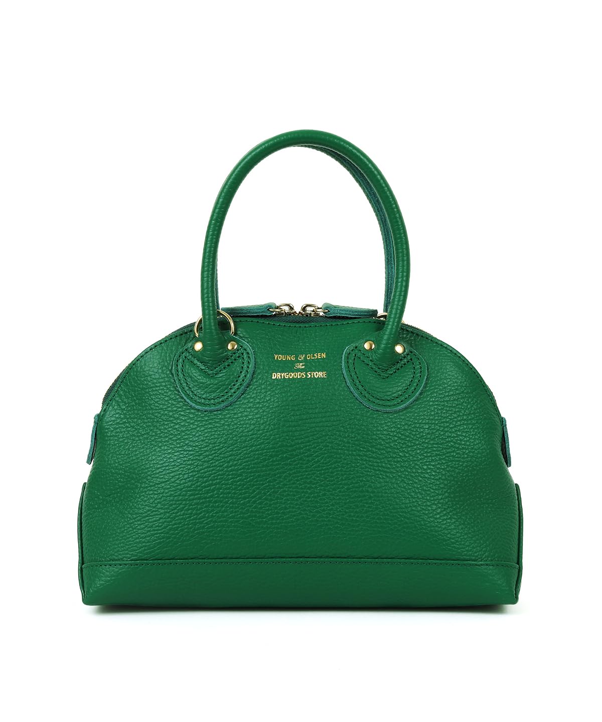 

Handbag EMBOSSED LEATHER ZIP BOAT BAG S FRENCH GREEN [Young & Olsen] Women s