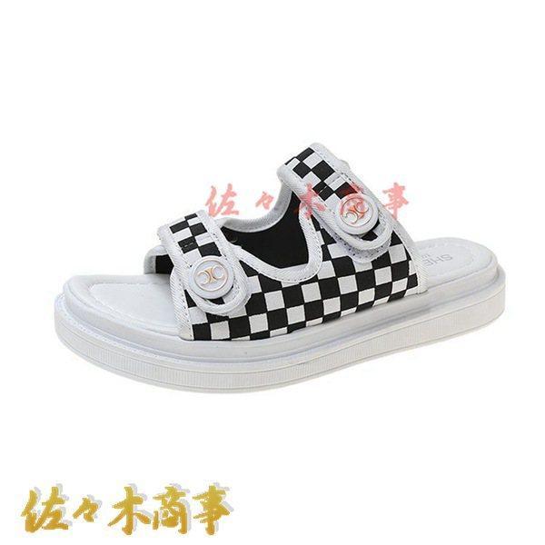 Sports Sandals Women s Sabot Mule Slippers Round Toe Open Front Low Heel Flats Large Size Flat Thick Sole Summer Shoes