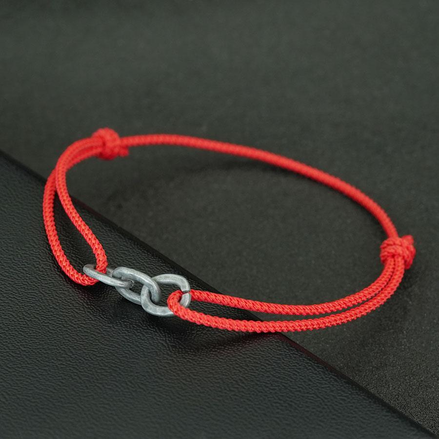 

Noter Новый Ретро Викинг Цепочный Браслет Мужской Минималистичный Тонкий Браслет-Шнурок 2 мм Pulseria Hombre Повседневный Универсальный Мужской Аксессуар Adjustable красный