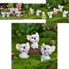 Charming Resin Koala Sculpture Cute Micro Landscape Diy Garden Crystal Ball Accessory