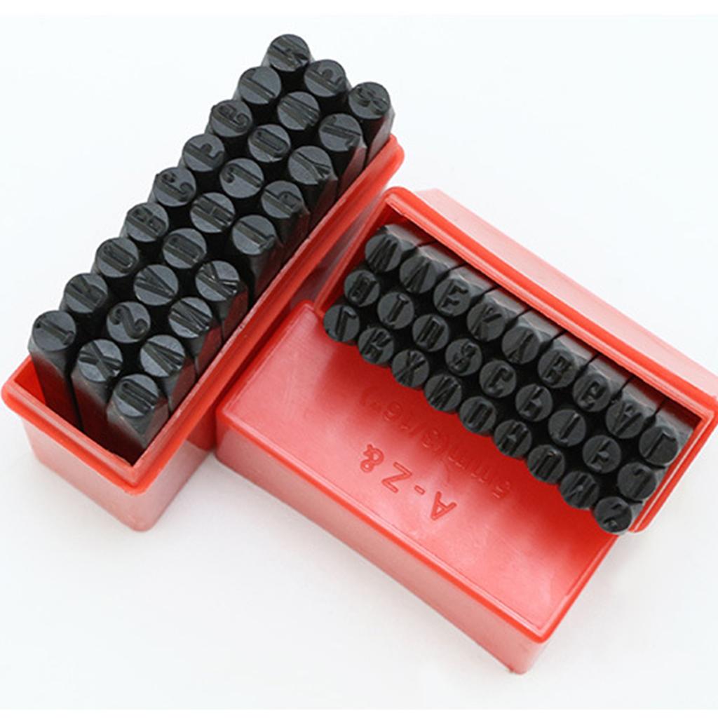 4mm 6mm Buchstaben Schlagwerkzeuge Stahl Stanz Prägeset Symbole Metallstempel Name Adresse