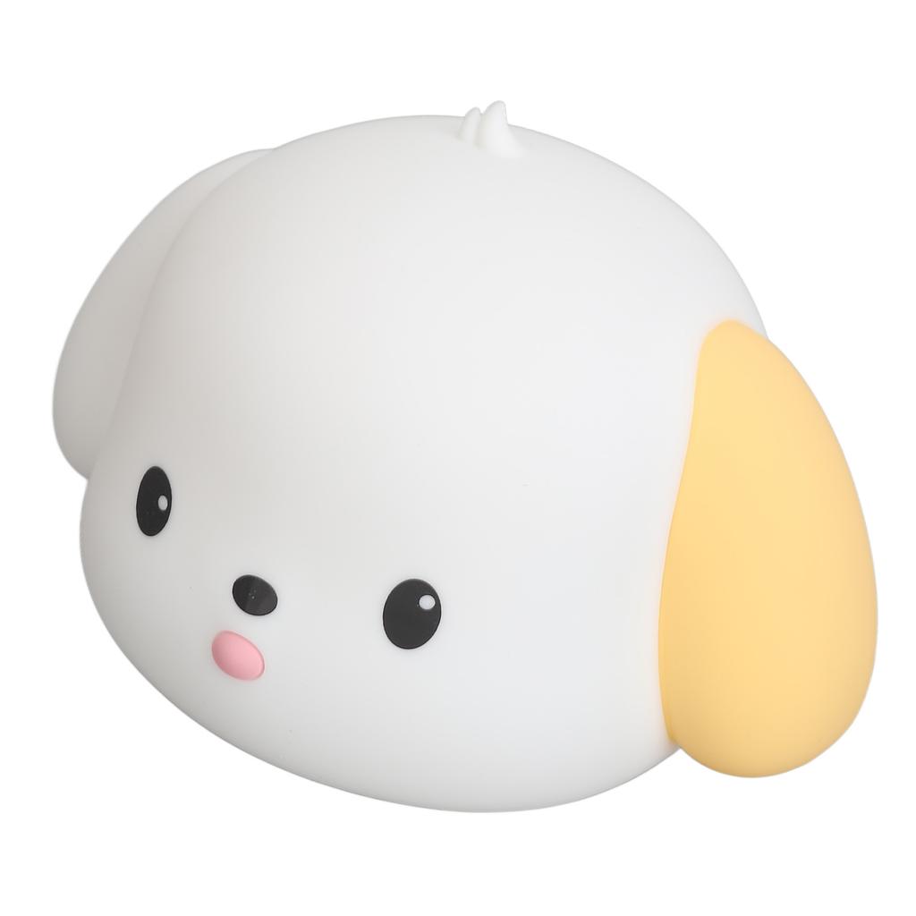 Pat Night Light Soft Silicone Small Dog Lamp Rechargeable Bedside Glowing Light Built In Battery