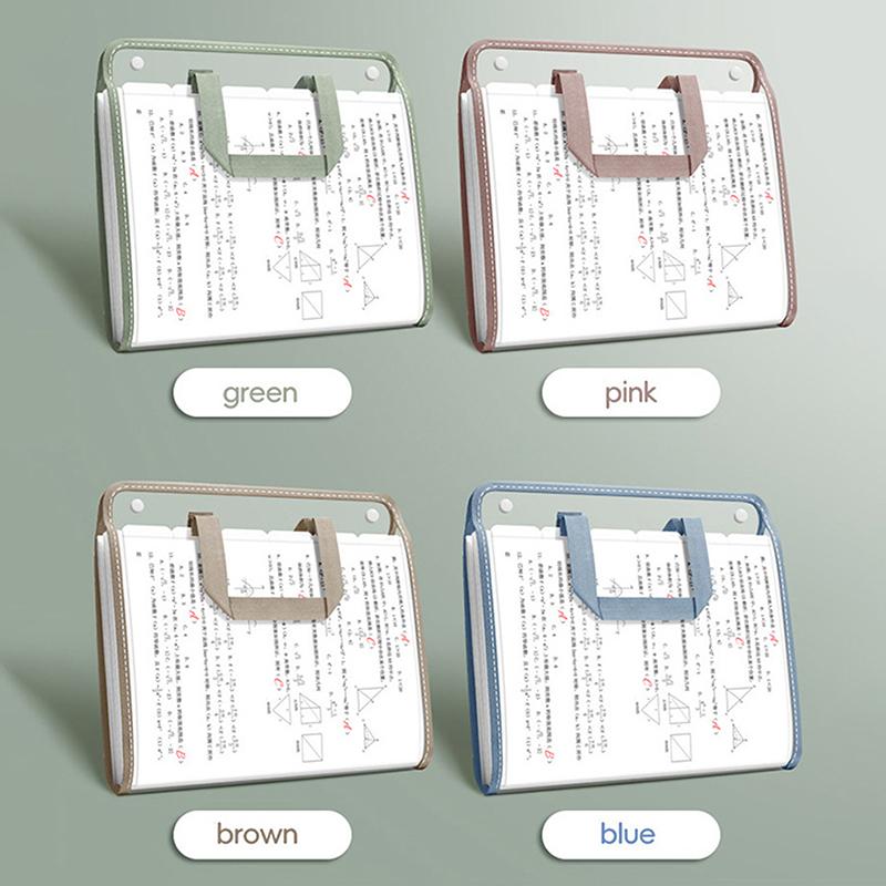 Expandable File Storage Pocket With Built-In Organizer Large Capacity Portable Transparent Waterproof Tote Folder