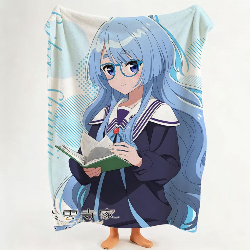Anime The S Shiunji F Family C Children  Flannel  Blanket Suitable for Sofa Living Room Bedroom