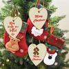 10/20pcs/lot Heart Shaped Wooden Hanging Ornament Hearts Craft for Wedding Valentine's Day Gift DIY Craft Art Project Painting